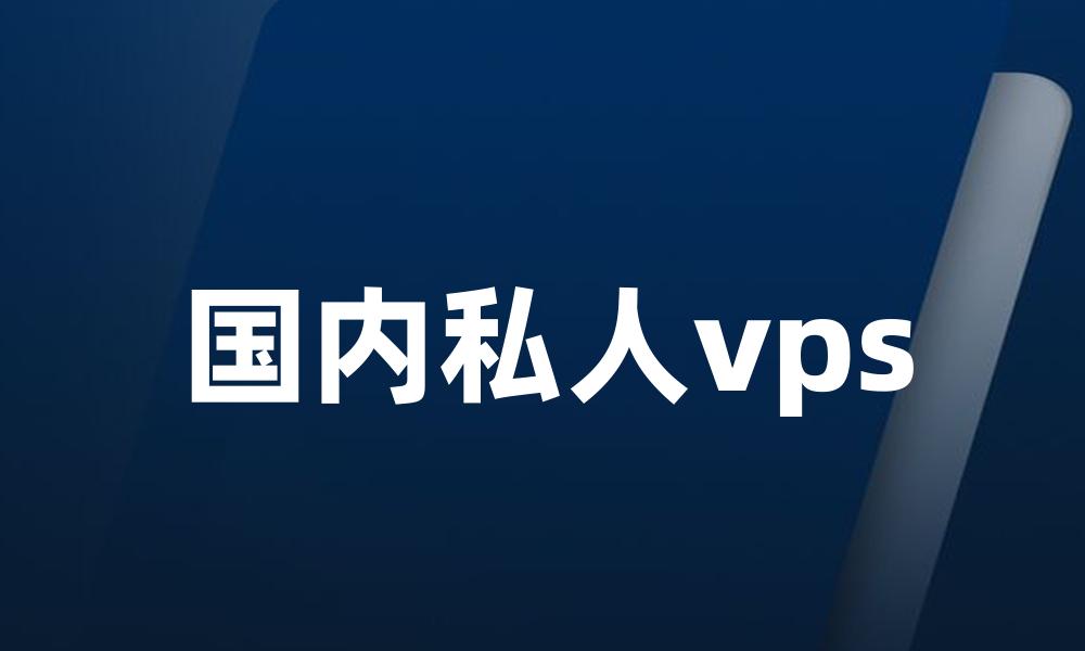 国内私人vps