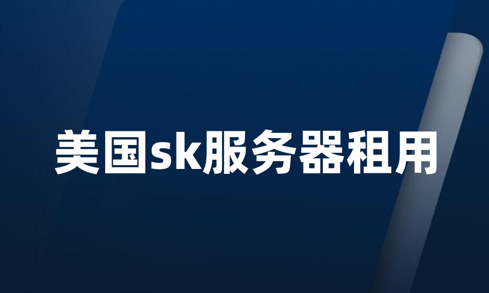 美国sk服务器租用