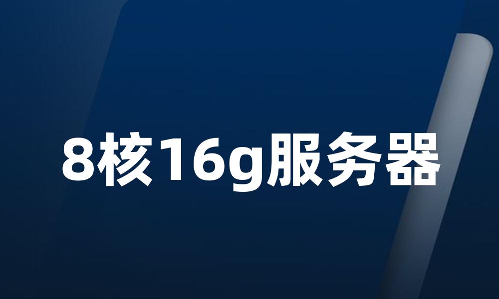 8核16g服务器