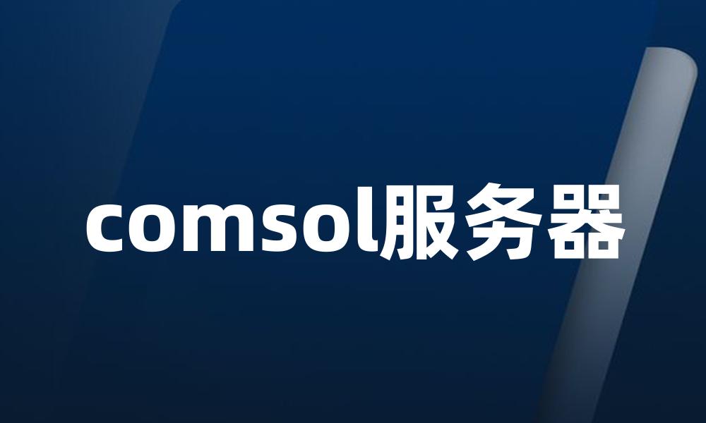 comsol服务器