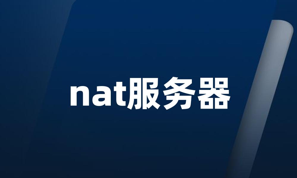 nat服务器